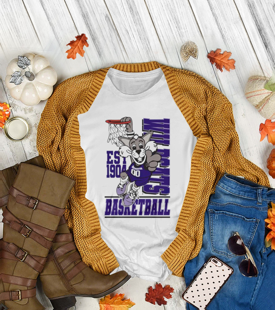 Northwestern Wildcats Basketball Willie Dunk Est 1904 T-Shirt