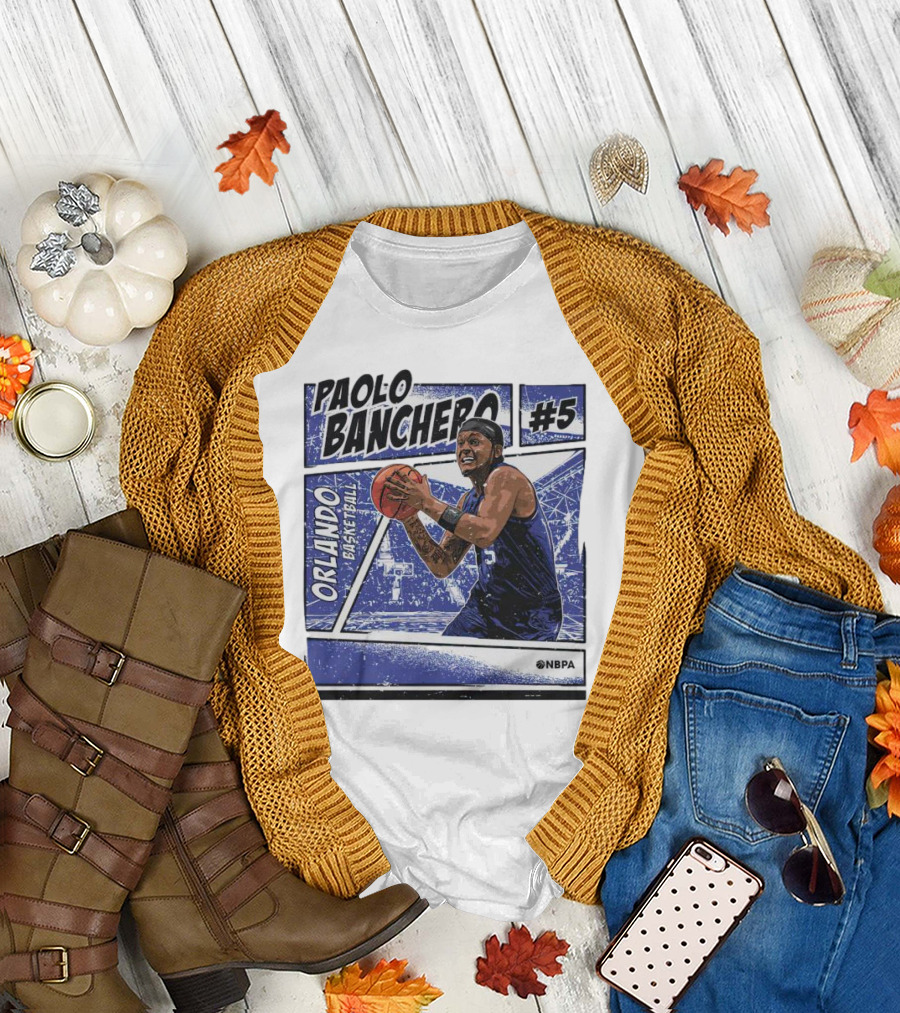 Paolo Banchero Orlando Basketball #5 NBPA Comic T-Shirt