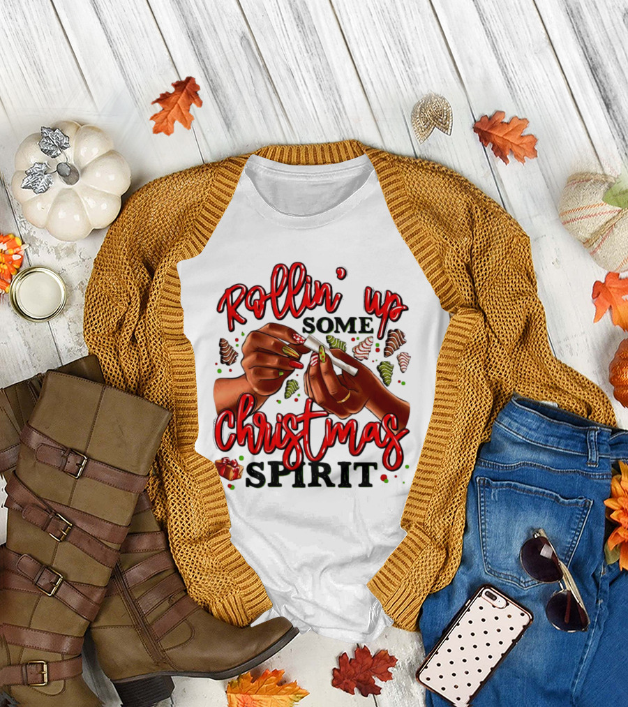 Rollin’ Up Some Christmas Spirit with Festive Candy Canes and Holiday Cheer T-Shirt