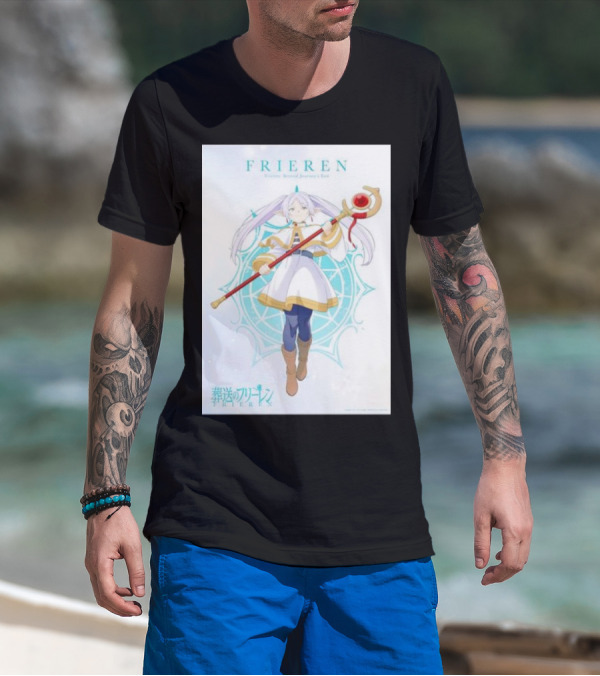 Frieren Beyond Journey's End Sousou No Frieren Anime Character Wand T-Shirt