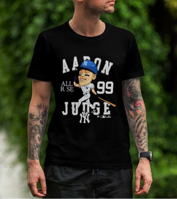 Aaron Judge All Rise 99 NY Yankees Caricature T-Shirt