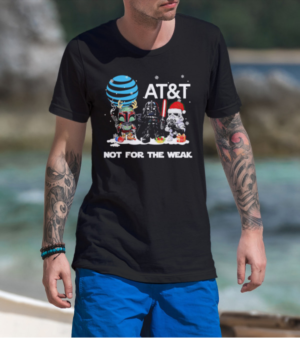 AT&T Star Wars Characters Chibi Not For The Weak Christmas T-Shirt