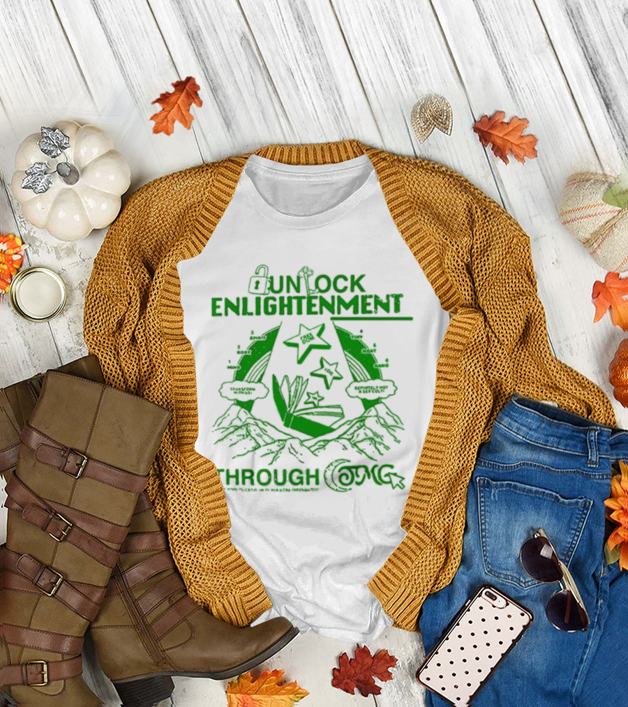 UNLOCK ENLIGHTENMENT THROUGH COSMIC READING LEVEL UP T-Shirt