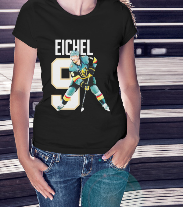 Vegas Golden Knights Jack Eichel 9 Hockey Player MVP T-Shirt