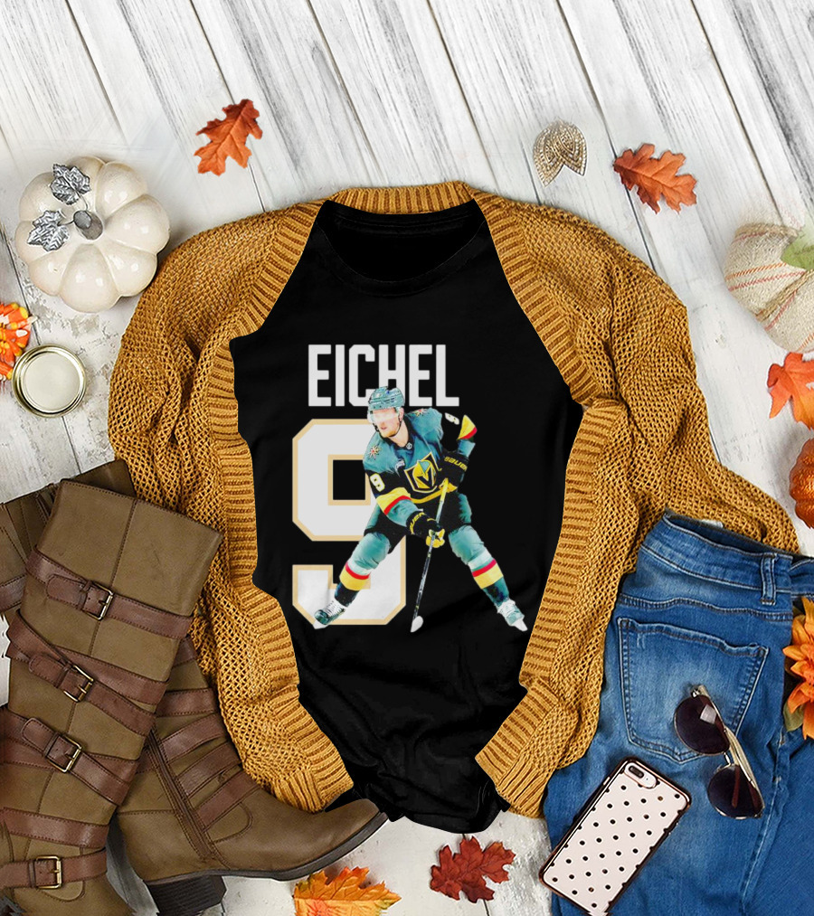 Vegas Golden Knights Jack Eichel 9 Hockey Player MVP T-Shirt