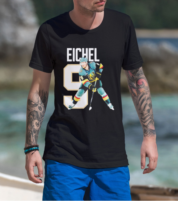 Vegas Golden Knights Jack Eichel 9 Hockey Player MVP T-Shirt