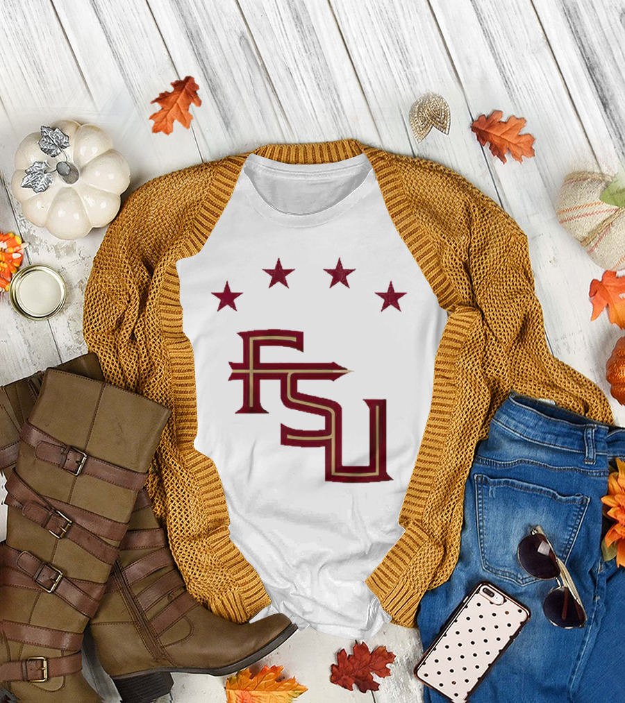 FSU Soccer Four Stars Achievement Recognition T-Shirt