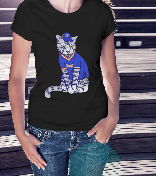 Keith Hernandez Hadji Cat Mets Jersey Number 17 T-Shirt