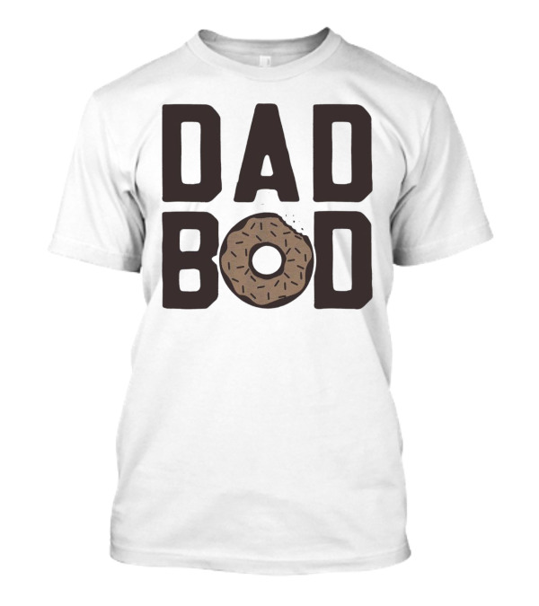 Dad Bod Donut Sprinkles Fun Playful T-Shirt