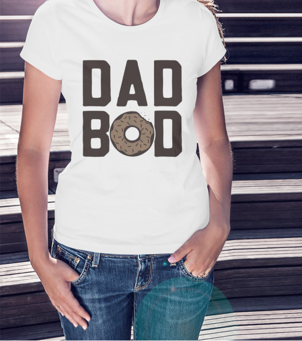 Dad Bod Donut Sprinkles Fun Playful T-Shirt