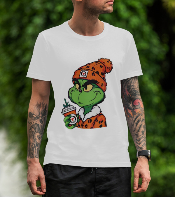 Grinch Boujee Texas Longhorns Cozy Coffee Lover T-Shirt