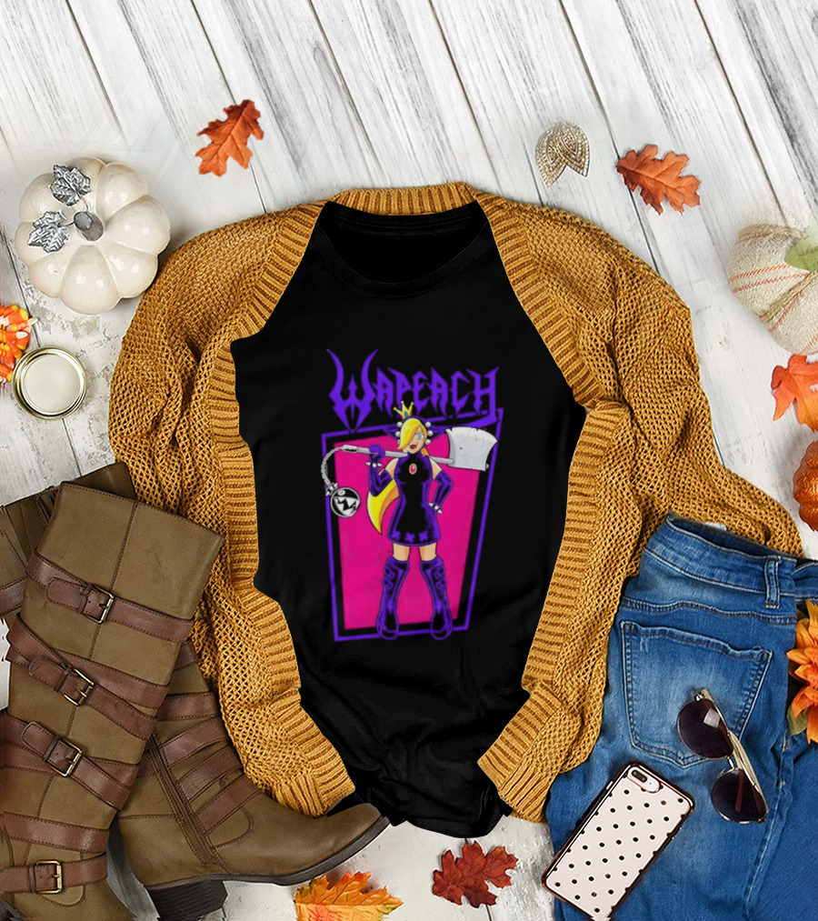 Wah Princess Wapeach Axe Mace Medieval Fantasy Warrior Princess T-Shirt