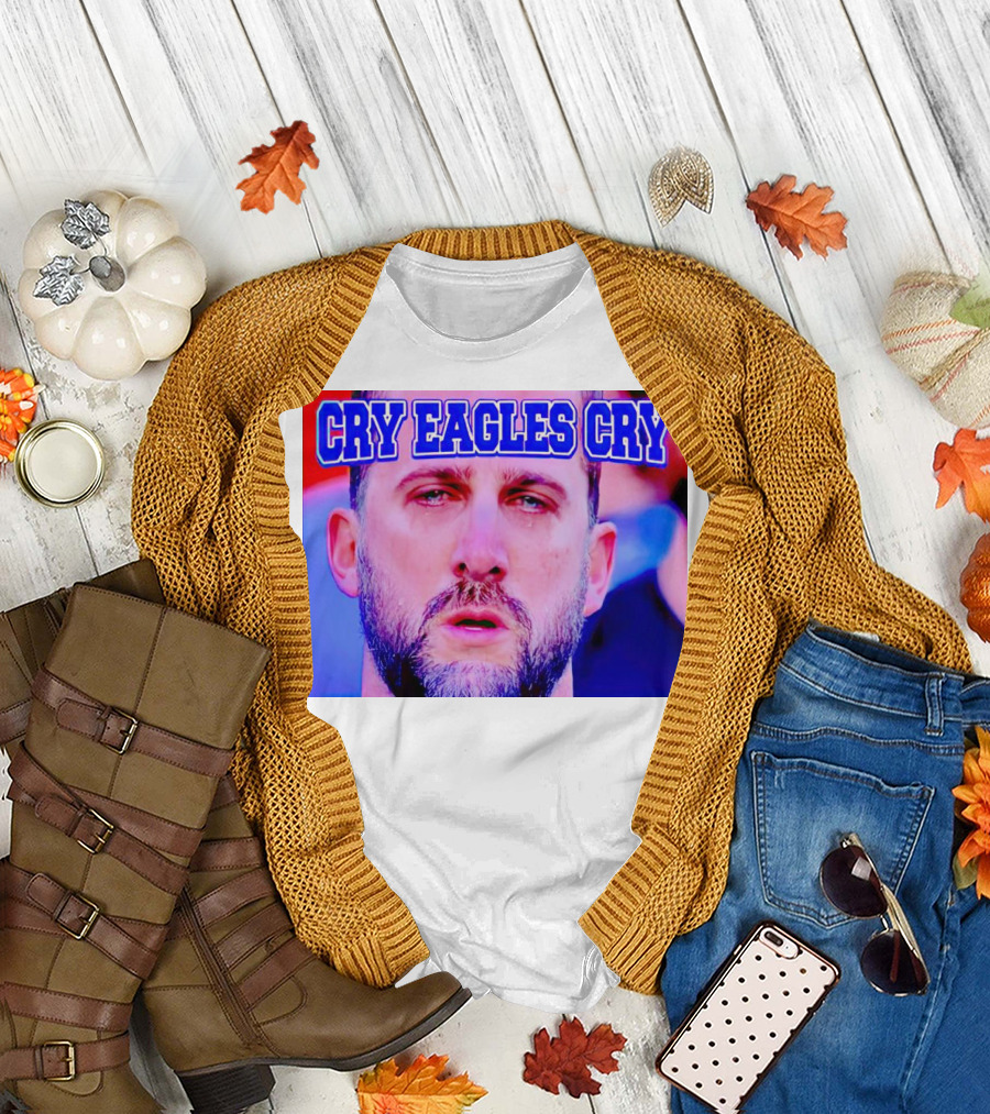 Cry Eagles Cry Nick Sirianni Ford Field Lions Clash T-Shirt
