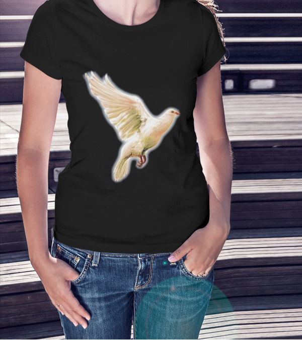 Psycho Peace Dream Dove In Flight T-Shirt