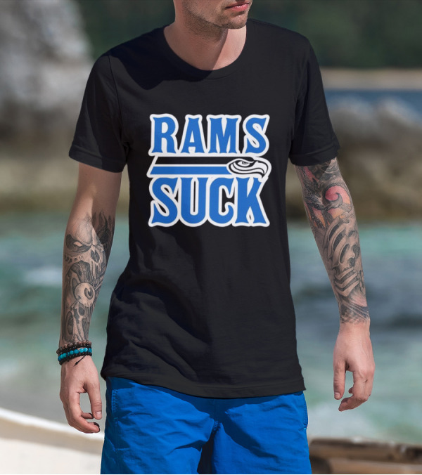 Rams Suck Seattle Seahawks Rivalry Game Day Fan Spirit T-Shirt