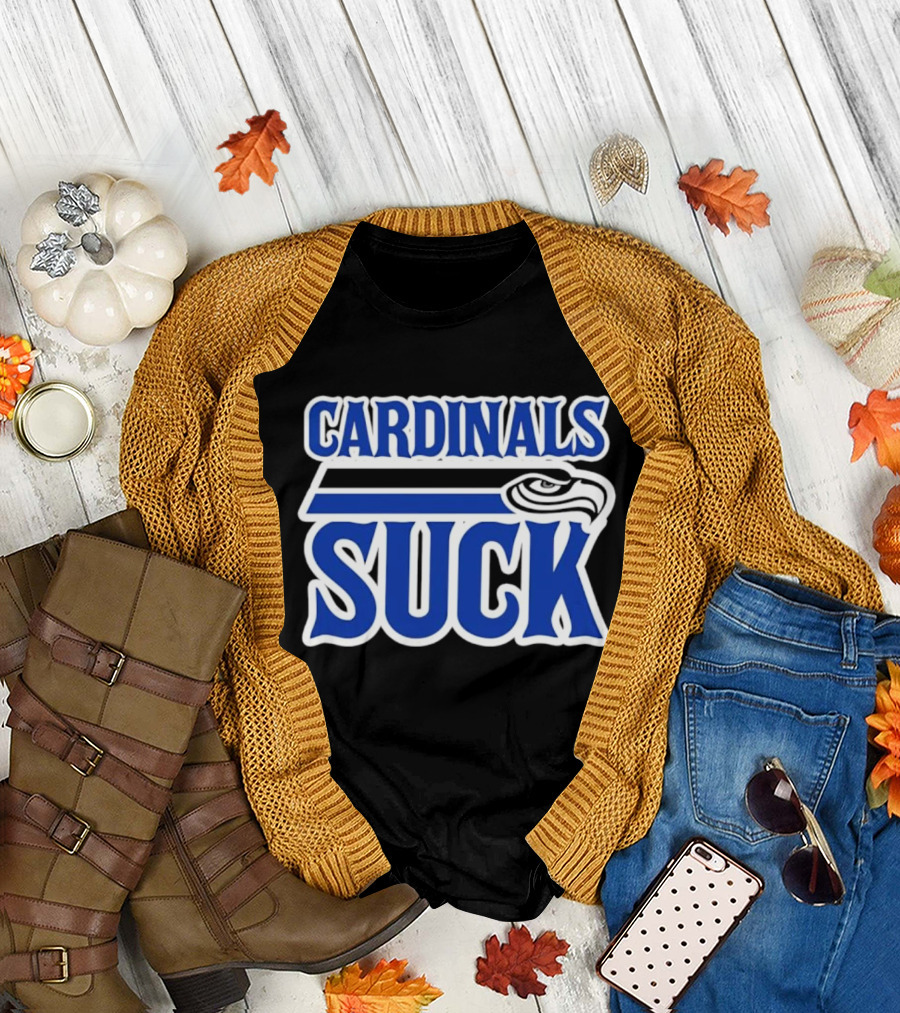 Cardinals Suck Seattle Seahawks Fan Rivalry T-Shirt