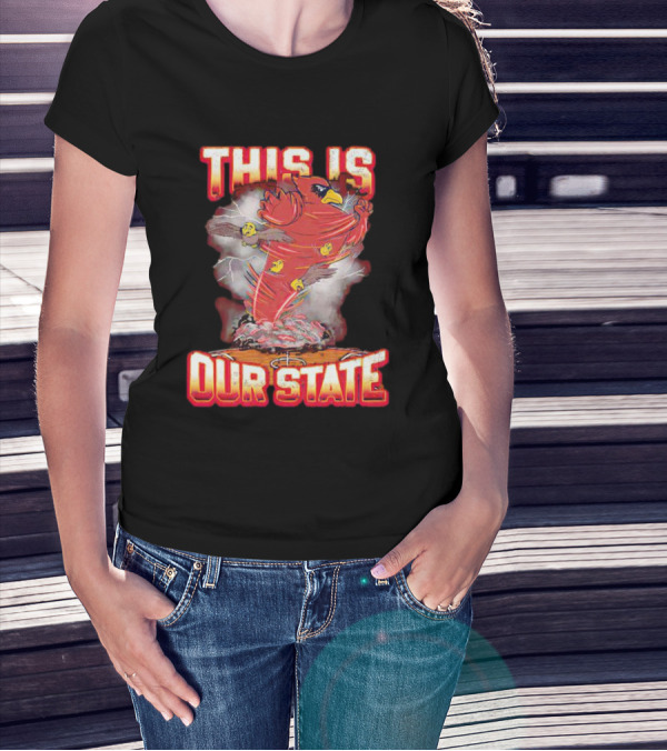 Iowa State Cyclones This Is Our State Tornado Bird T-Shirt