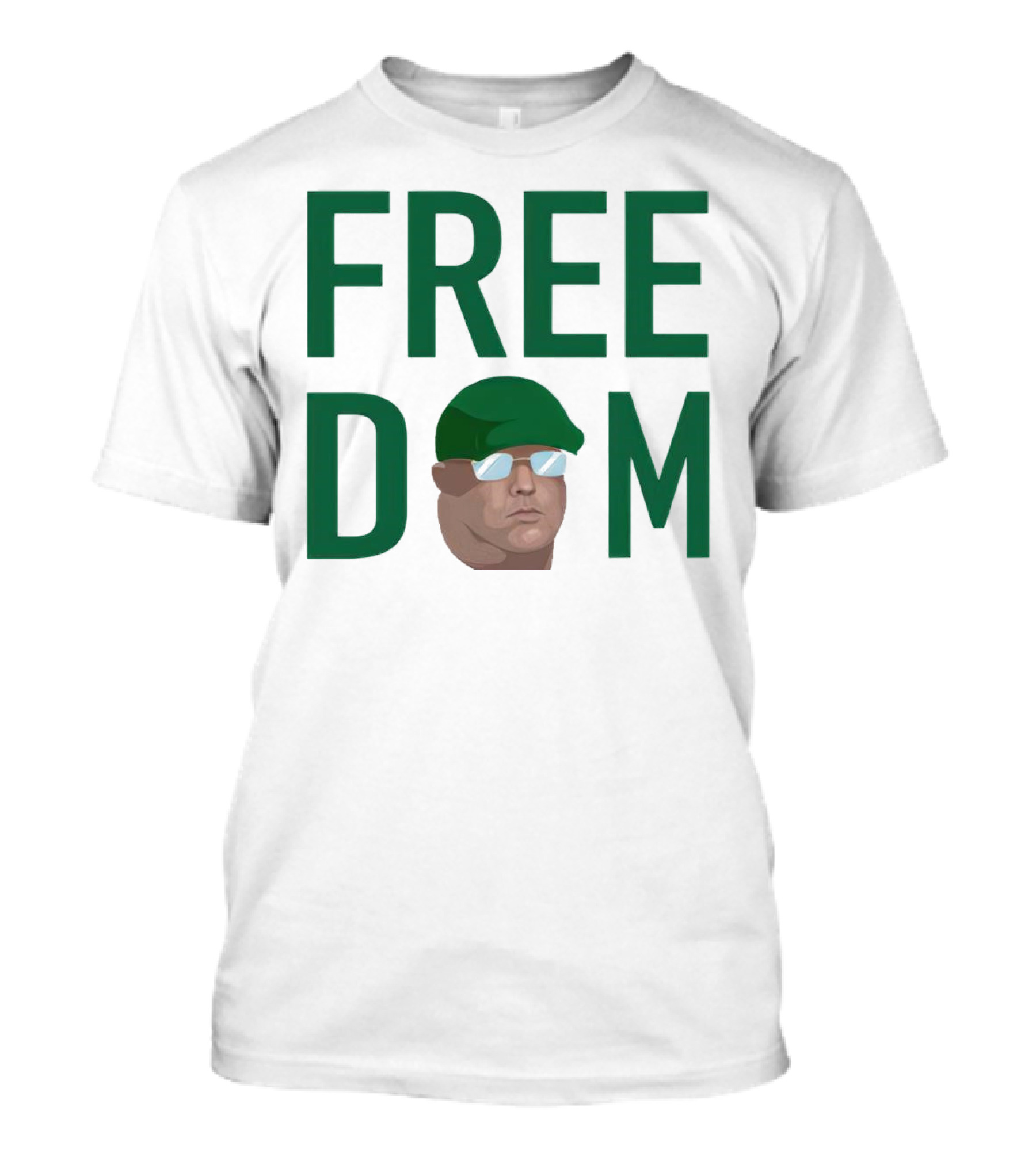 FREEDOM Kyle Pagan Green Hat Sunglasses T-Shirt