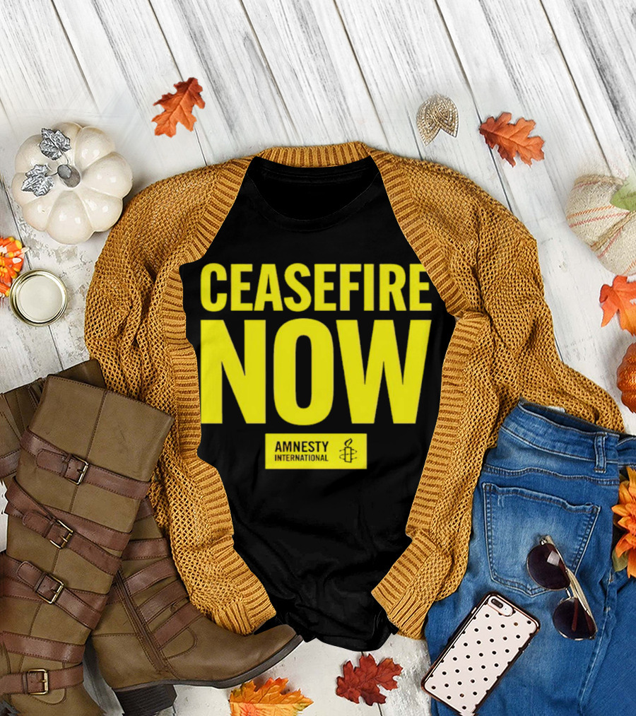 Ceasefire Now Amnesty International T-Shirt