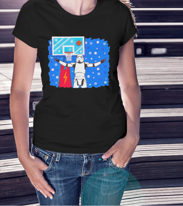 Stormtrooper Basketball No Look Shot T-Shirt