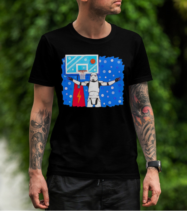 Stormtrooper Basketball No Look Shot T-Shirt