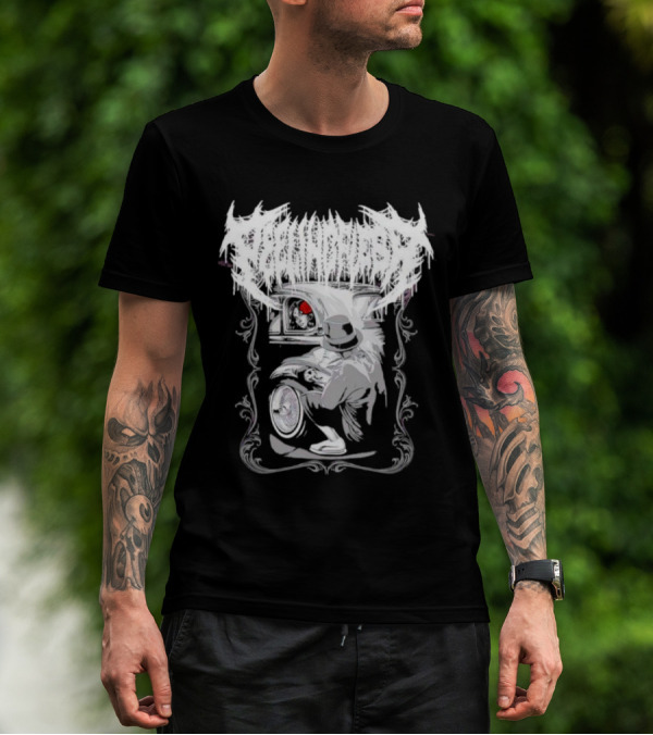 LOWRIDER PEELING FLESH SKULL CLASSIC CAR VIBRANT T-Shirt