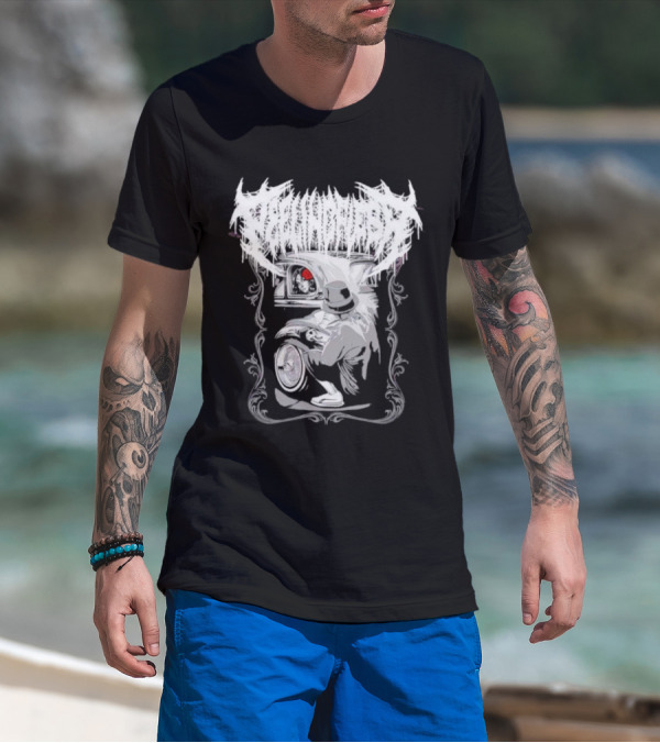 LOWRIDER PEELING FLESH SKULL CLASSIC CAR VIBRANT T-Shirt