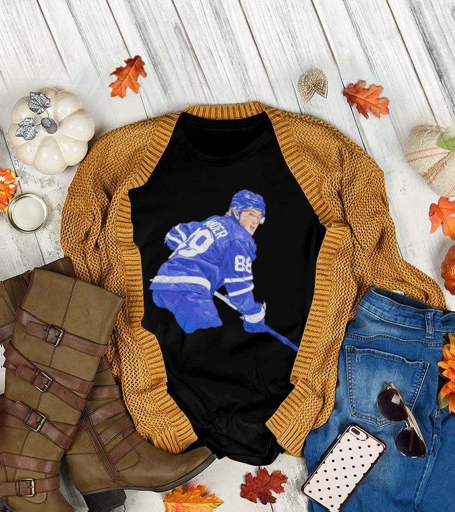William Nylander Toronto Hockey Player Blue Jersey 88 T-Shirt