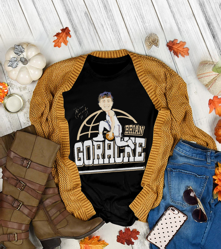 Brian Goracke Cartoon Signature Basketball T-Shirt