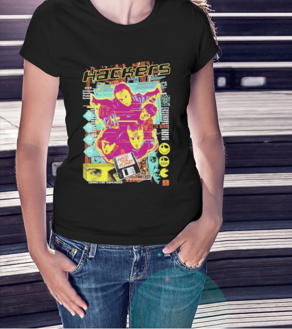 Hackers Acid Burn Connection Terminated Hack The Planet T-Shirt