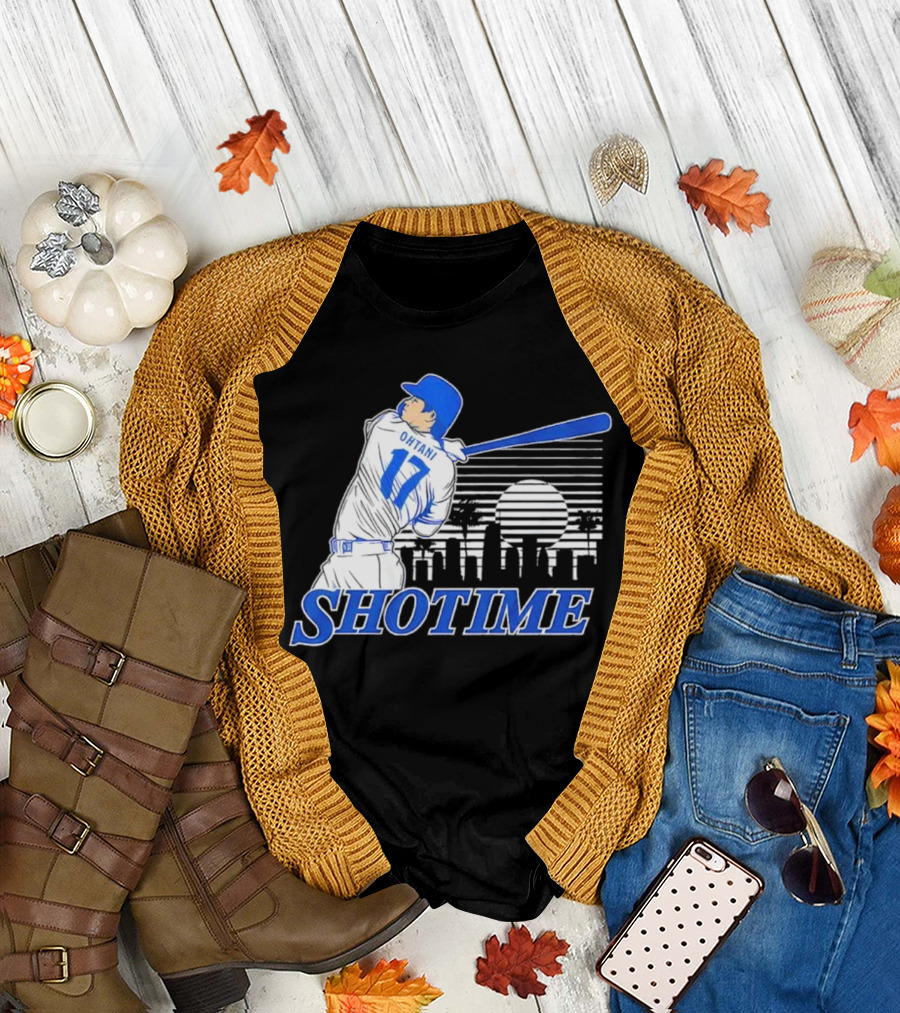 Shohei Ohtani Shotime Skyline Baseball Los Angeles Dodgers T-Shirt