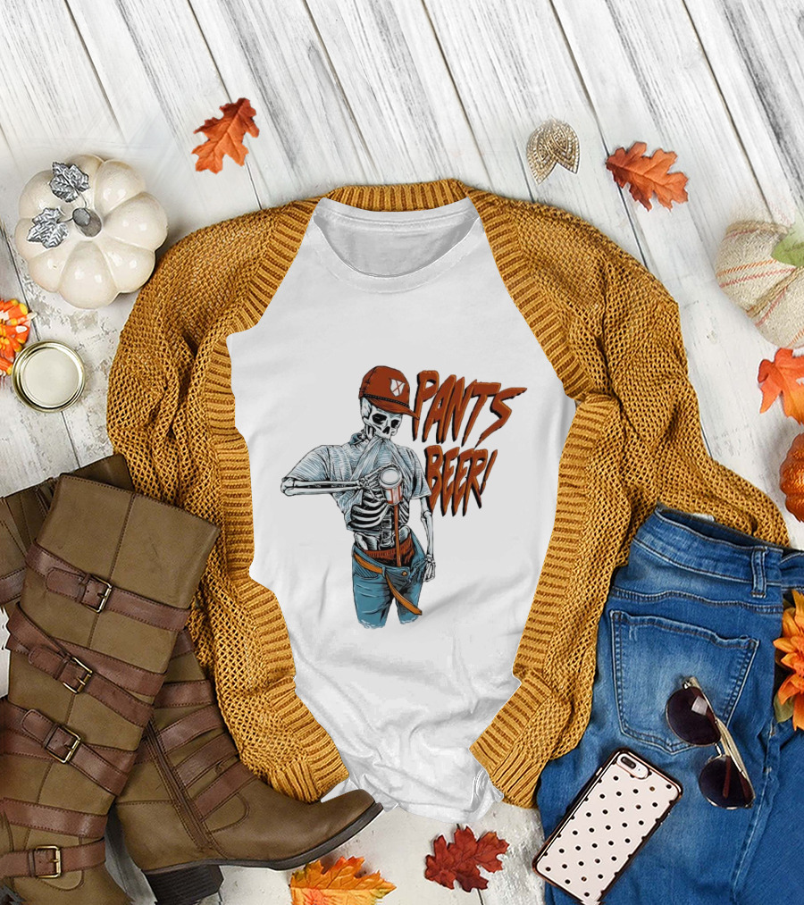 Skeleton Pants Beer T-Shirt
