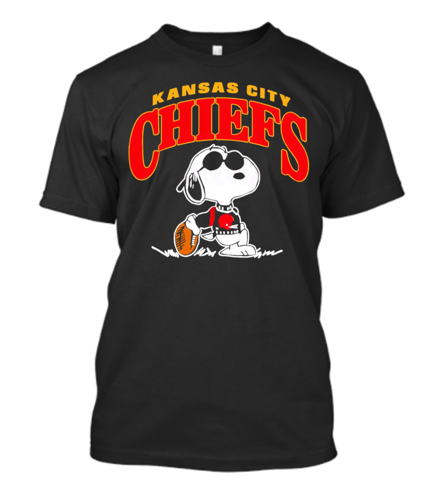 Snoopy Kansas City Chiefs Football T-Shirt
