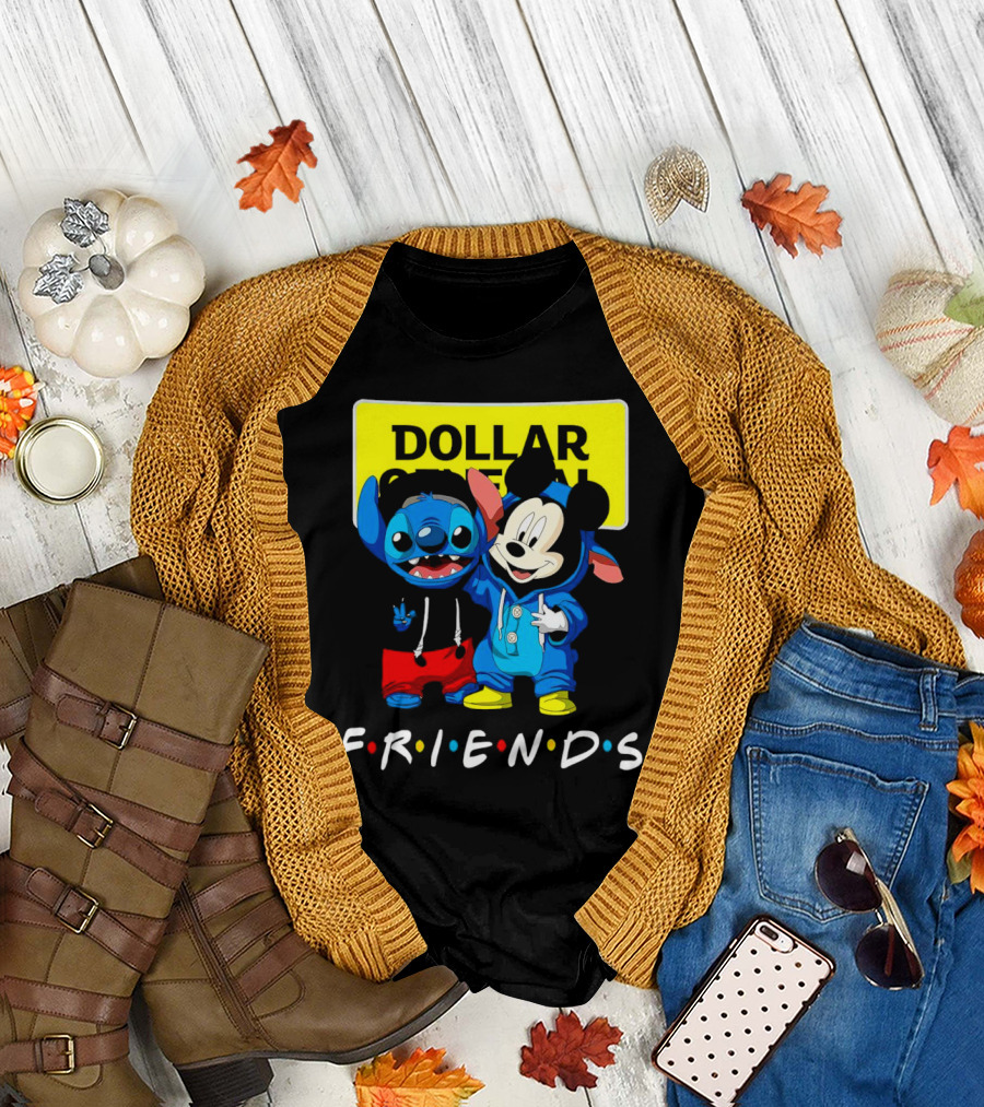 Stitch Mickey Friends Dollar General T-Shirt