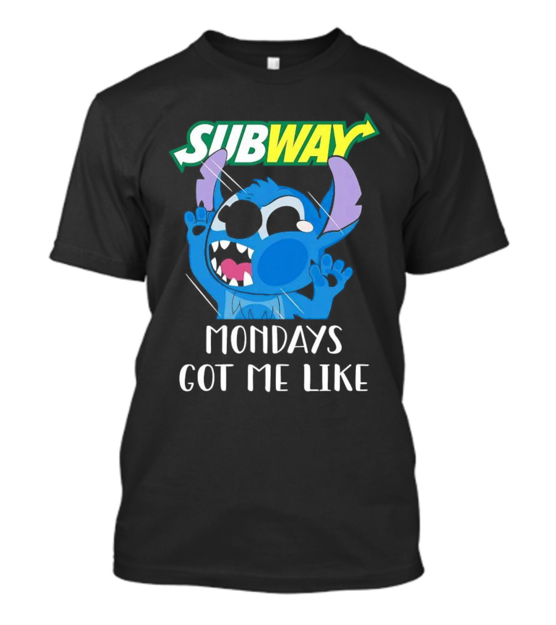 SUBWAY Mondays Got Me Like Stitch Reaction T-Shirt