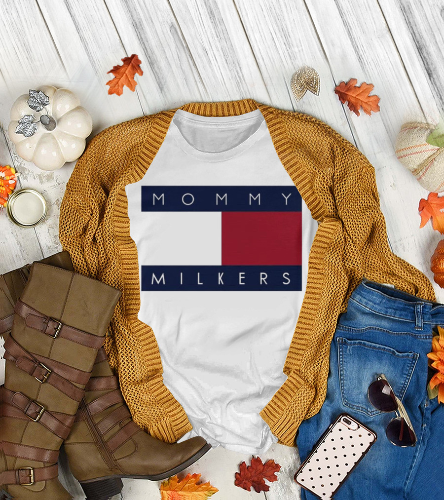 Trending Mommy Milkers Logo Parody Concept T-Shirt