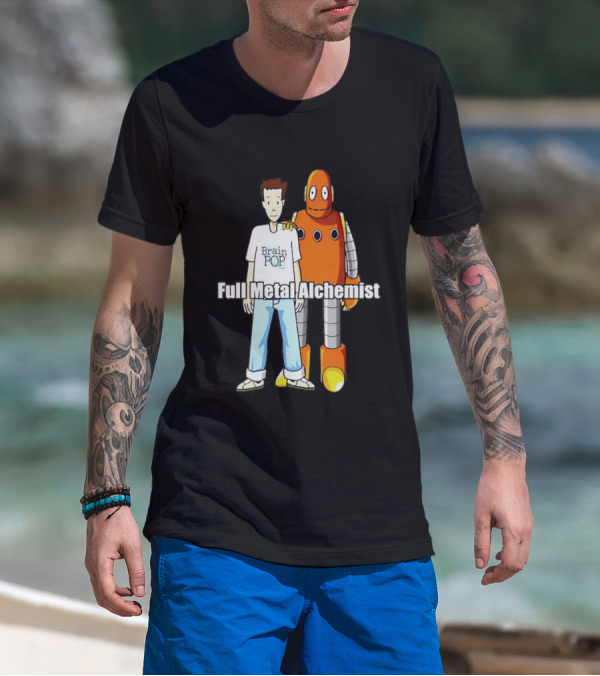 BrainPOP Fullmetal Alchemist Brotherhood Crossover Featuring Tim And Moby T-Shirt