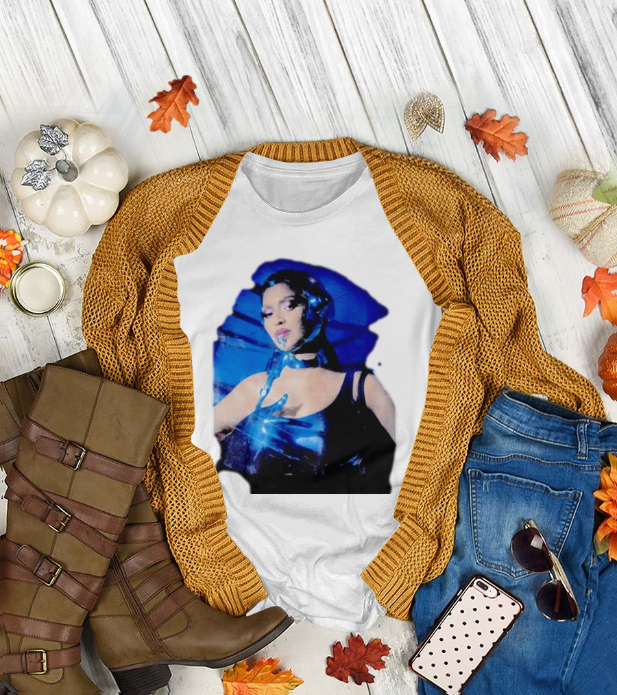 Robo Beyonce Futuristic Cyborg Aesthetic T-Shirt