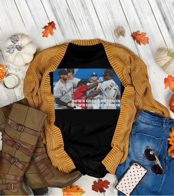 Ramírez Down Goes Anderson Chicago Baseball Confrontation T-Shirt