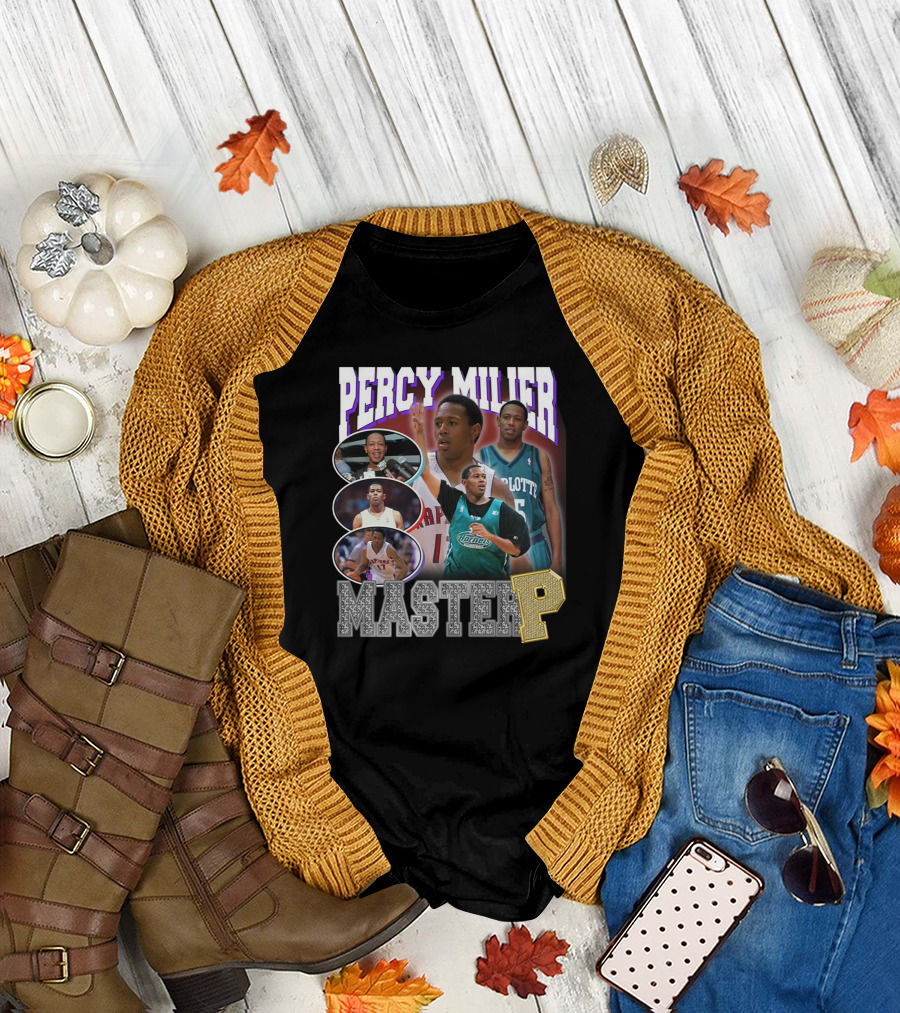 Percy Miller Master P Basketball Collage T-Shirt
