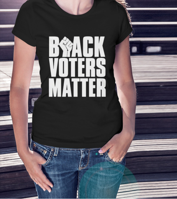Black Voters Matter Fist Symbol Advocacy T-Shirt