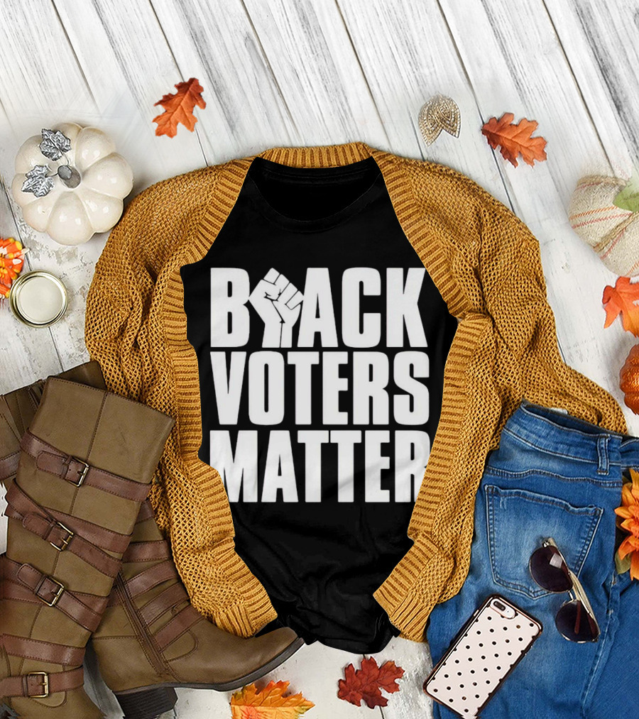 Black Voters Matter Fist Symbol Advocacy T-Shirt