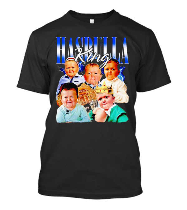 HASBULLA King Picture Collage With Crown And Championship Belt T-Shirt