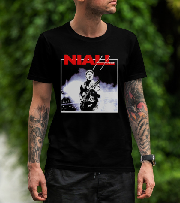 Niall Horan Live Performance Black And White Concert Scene T-Shirt