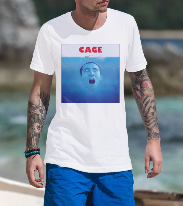 Cage Parody Jaws Nicolas Cage T-Shirt