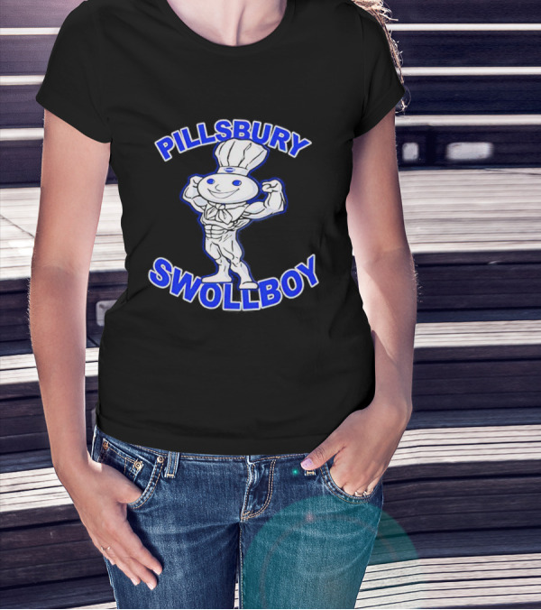 Pillsbury Swole Boy Buff Character Flexing Muscles T-Shirt
