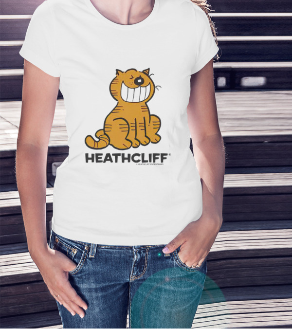 Heathcliff Cartoon Character Grinning T-Shirt