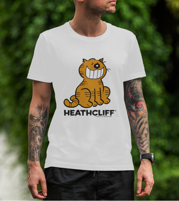 Heathcliff Cartoon Character Grinning T-Shirt