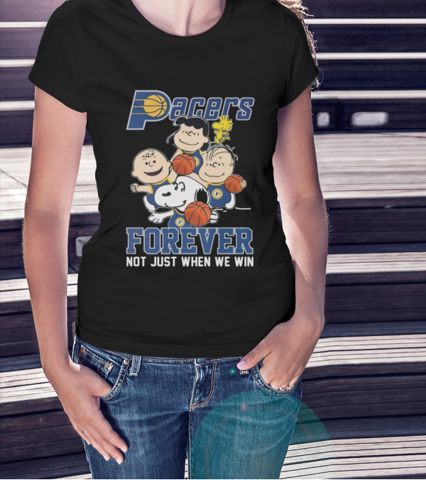 Indiana Pacers Snoopy Charlie Brown Pacers Forever Not Just When We Win T-Shirt