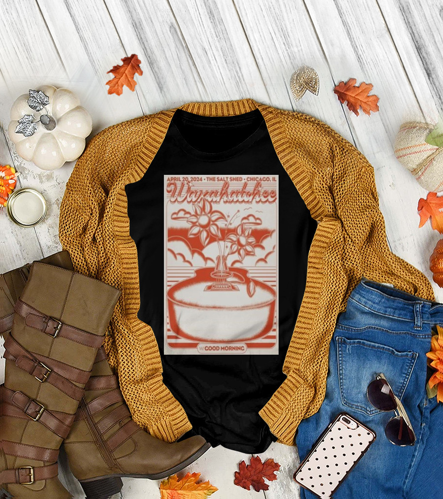 April 20 2024 The Salt Shed Chicago IL Waxahatchee with Good Morning Concert T-Shirt
